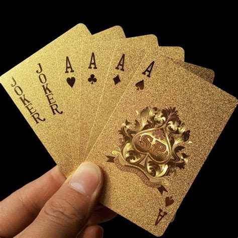 gold foil poker playing cards gold playing cards playing card deck