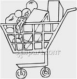Shopping Cart Sketch Paintingvalley Coloring sketch template