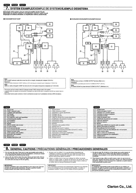 clarion dxzmp wiring diagram