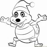 Christmas Coloring Turtle Happy Pages Cartoons Elf Coloringpages101 Pdf Printable Holidays sketch template
