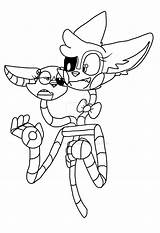 Mangle Lineart Deviantart sketch template