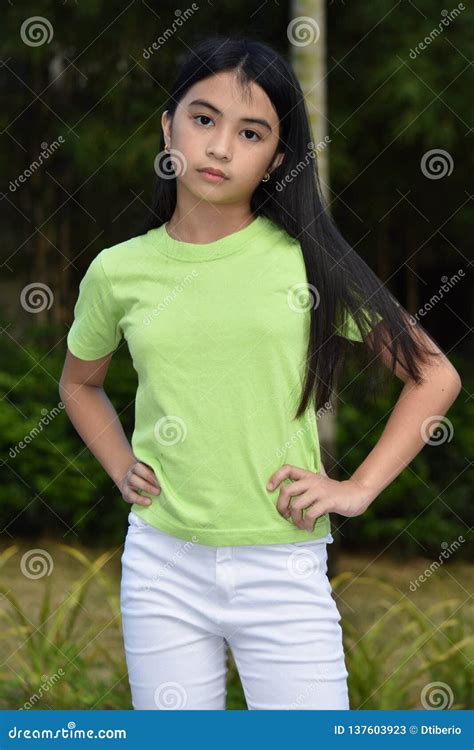 Slim Beautiful Filipina Girl Youth Stock Image Image Of Thin