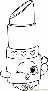 Shopkins Coloring Pages Shopkin Lips Lippy Kids Yo Chi Coloringpages101 Worksheets sketch template