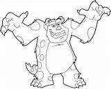 Monsters Inc Drawing Draw Sulley Easy Monster Step Outline Sully Drawings Tutorial Logo Sketch Body Clip Transparent Google sketch template