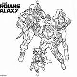 Guardians Lineart sketch template