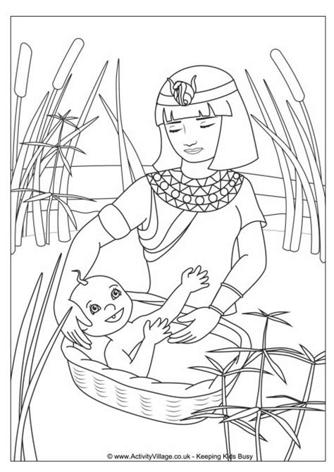 moses   basket colouring page