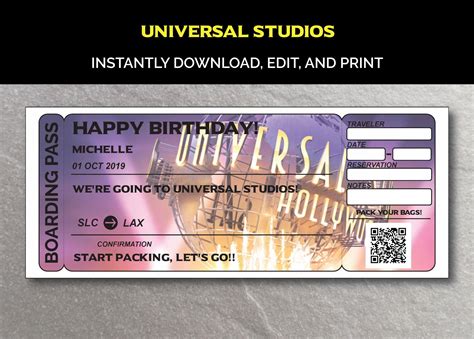 printable universal studios  customize  print
