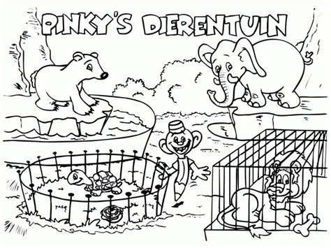 easy printable zoo coloring pages  children