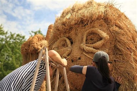Only In Japan Awesome Massive Straw Art Sculptures On