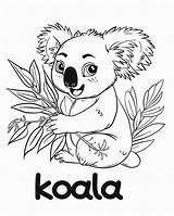 Coloring Koala Pages Color Koalas Print Colouring Australia Bear Book Sheet Bears Ws Animals Kids Kawala Printable sketch template