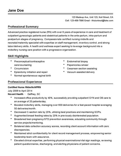 professional nursing resume examples myperfectresume