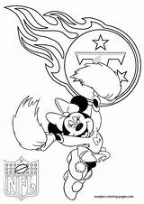 Coloring Pages Titans Tennessee Minnie Mouse Cheerleader Texans Houston Nfl Print Getdrawings Getcolorings sketch template