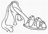 Slipper Coloring Pages sketch template