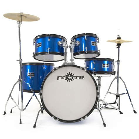 junior  piece drum kit  gearmusic blue  stock  gearmusiccom