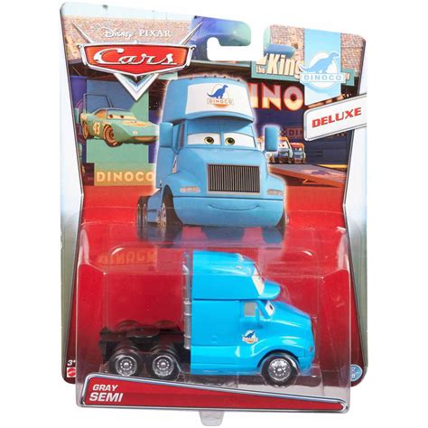 disney pixar cars  dinoco deluxe gray semi toy truck walmartcom