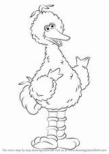 Bird Sesame Big Street Draw Drawing Step Coloring Pages Drawings Colouring Cartoon Drawingtutorials101 Monster Learn Tutorials Sheets Kids Tutorial Getdrawings sketch template