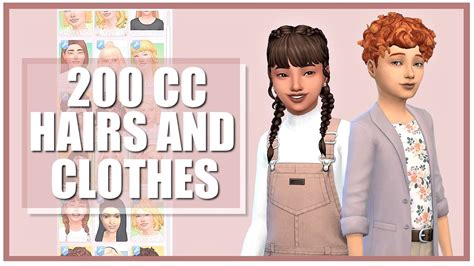 maxis match kids cc collection links  adfly sims  cc