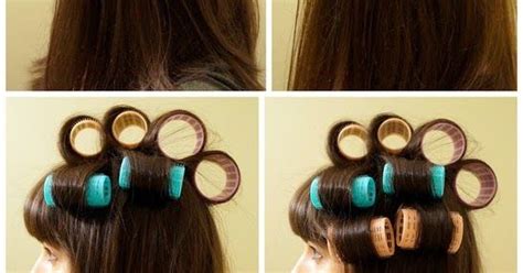 diy how to curl your hair with velcro rollers with