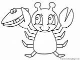 Coloring Pages Animals Sea Animal Ocean Drawing Plants Printable Underwater Water Shell Realistic Cute Colouring Older Creatures Life Clipart Kids sketch template