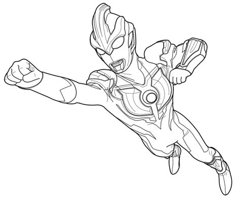 flying ultraman   mission coloring book  print