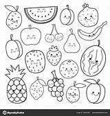 Fruit Vegetables Vectorified sketch template