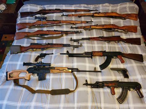 brought   commie gun collection   group photo mosinnagant