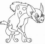 Hyena Coloring Pages Lion King Drawing Awesome Spotted Funny Striped Getdrawings Kids Getcolorings sketch template