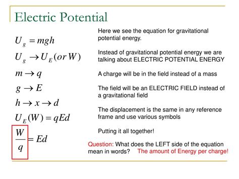 electrical energy  electric potential powerpoint  id