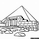 Pyramids Thecolor Giza Coloriage sketch template