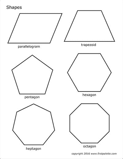 basic shapes  printable templates coloring pages firstpalette