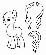 Base Body Female Drawing Pony Getdrawings sketch template