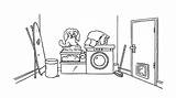 Laundry Cat Room Coloring Pages Simon Itl Drawing Wallpaper Washed Simons Getdrawings Learns sketch template