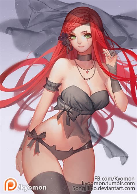katarina du couteau league of legends drawn by er and songjikyo