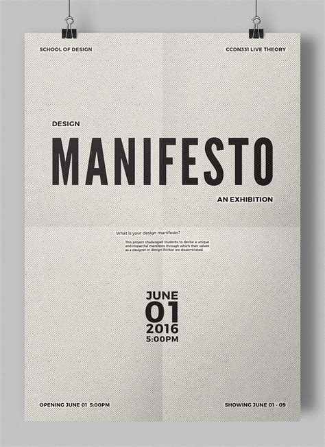 manifesto poster design
