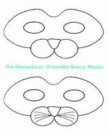 Mask Printable Template Masks Easter Kids Bunny Kangaroo Coloring Rabbit Ears Diy sketch template