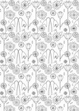 Coloring Paper Printable Flower Pages Birthday Papers Spring Freebie Pattern Meinlilapark Colouring Just Click Geschenkpapier Ausdruckbares Looking sketch template
