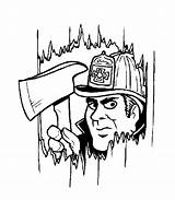 Feuerwehr Brandweer Kleurplaten Fuoco Pompiers Brandweerman Malvorlage Mewarnai Coloriages Brigade Malvorlagen Sapeurs Hakt Deur Pemadam Kebakaran Vigili Fireman Firefighter Animierte sketch template