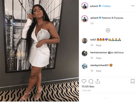 motha didn t come to play ashanti dazzles in all white leaving fans