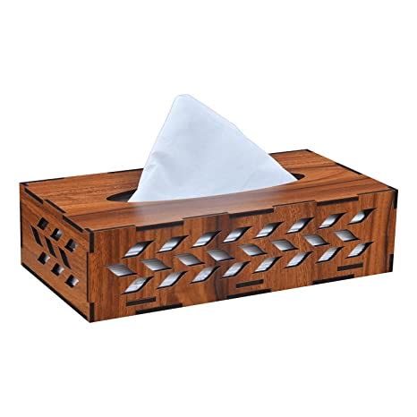 decorhome tissue paper holder decorative  stylish wooden tissue box  car home office