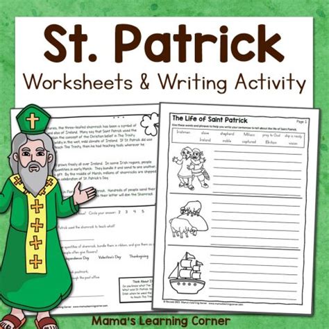 history  saint patrick worksheets mamas learning corner