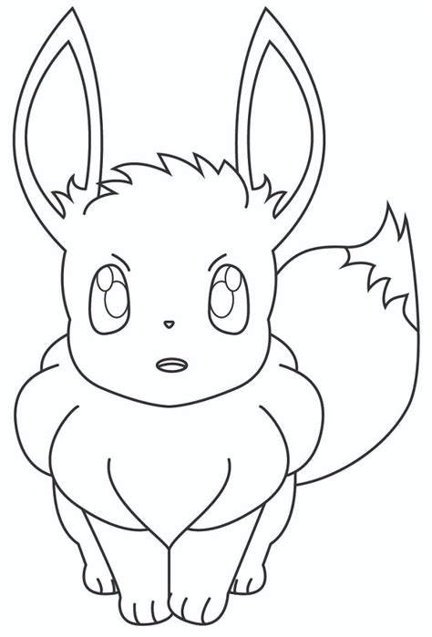 pokemon eevee coloring page  printable coloring pages  kids