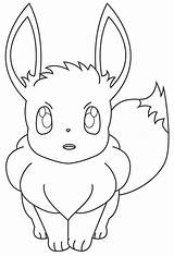 Eevee Pokemon sketch template