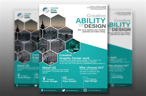 design  creative flyer brochure leaflet  posters