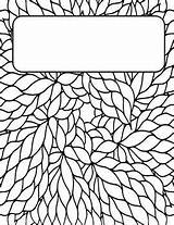 Binder Coloring Covers Cover Pages School Doodle Kids Cute Notebook Book Printable Adult Colouring Sheets Teenagers Teacherspayteachers Binders Adults Back sketch template