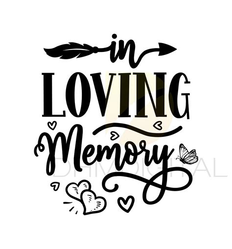 loving memory svg etsy