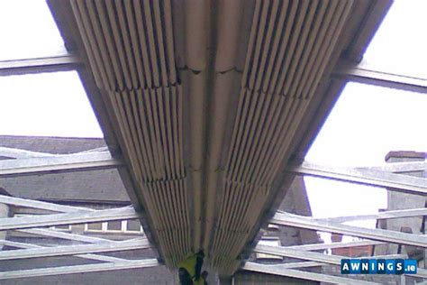 pin  awningsie ireland  retractable  year  roof awnings roof awning awning roof