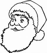 Santa Claus Coloring Pages Face Printable Template Drawing Kids Beard Outline Colouring Templates Clipart Christmas Clause Sheets Old Crafts Small sketch template