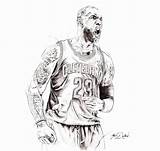 Lebron James Drawing Coloring Pages Shoes Sketch Irving Kyrie Nba Color Cavaliers Drawings Basketball Painting Iverson Realistic Sketches Behance Paintingvalley sketch template
