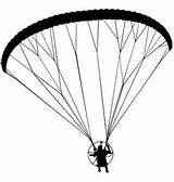 Paraglider Paramotor sketch template