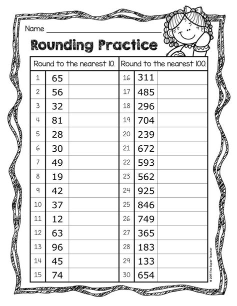 rounding practice worksheets  super teacher matematica